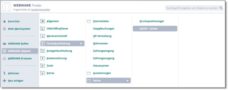 Finanzbuchhaltung Extras Datev Center